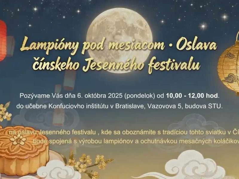 Oslávte s nami čínsky Jesenný festival | 海报终